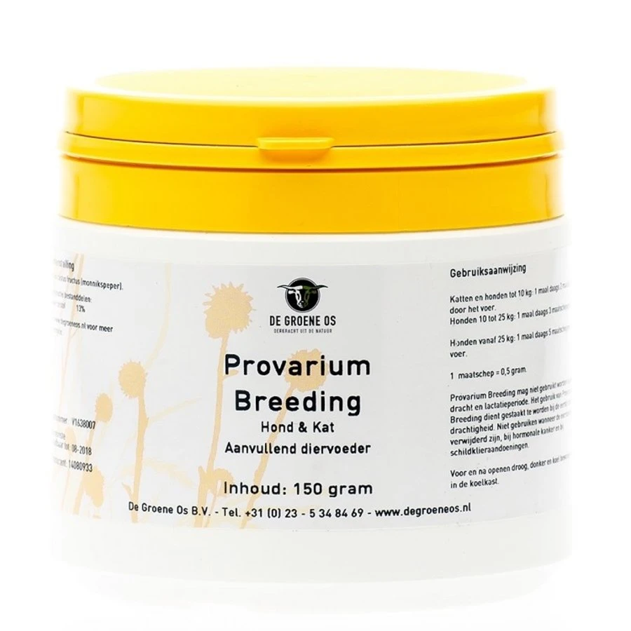 De Groene Os Provarium Breeding Hond & Kat 150gr 3 De Groene Os Provarium Breeding Hond & Kat 150gr