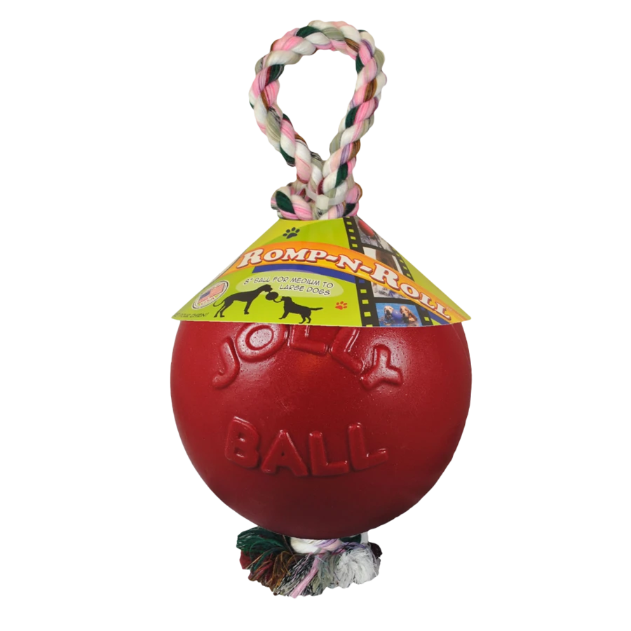 Jolly Pets Ball Romp-n-Roll 10 Cm Rood 3 Jolly Pets Ball Romp-n-Roll 10 Cm Rood