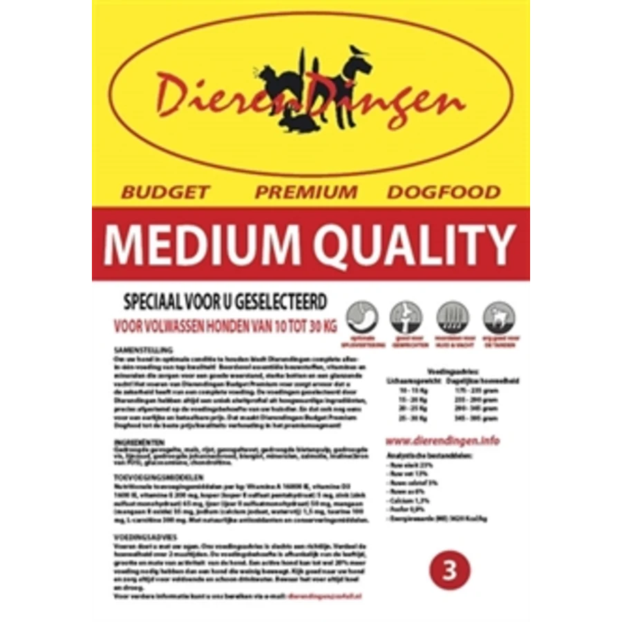 Junai.nl Budget Premium Dogfood Adult Medium 14 KG 3 Junai.nl Budget Premium Dogfood Adult Medium 14 KG