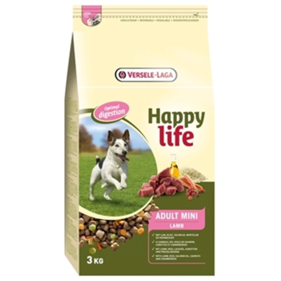 VERSELE-LAGA Versele Laga Happy Life Adult Mini Lamb 3 KG 3 VERSELE-LAGA Versele Laga Happy Life Adult Mini Lamb 3 KG